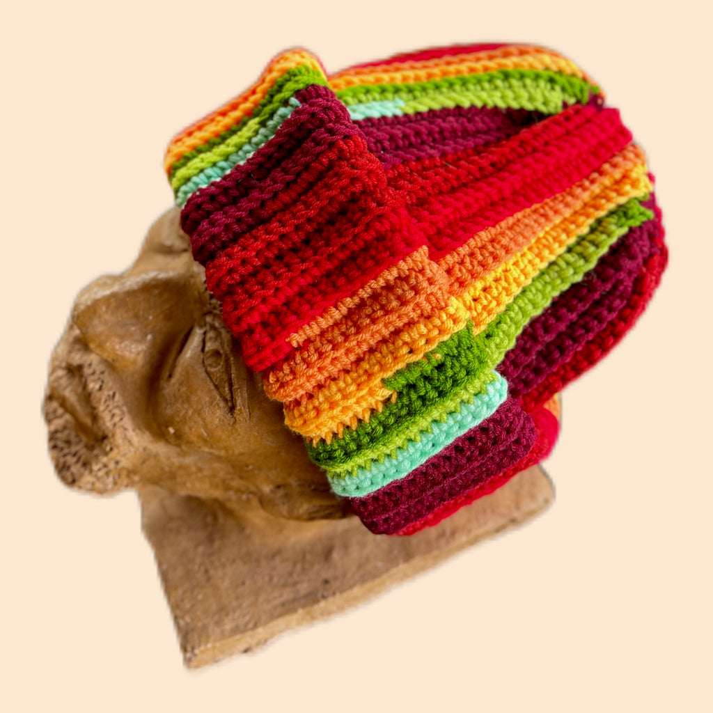 Mizero Multicolored Striped Beanie