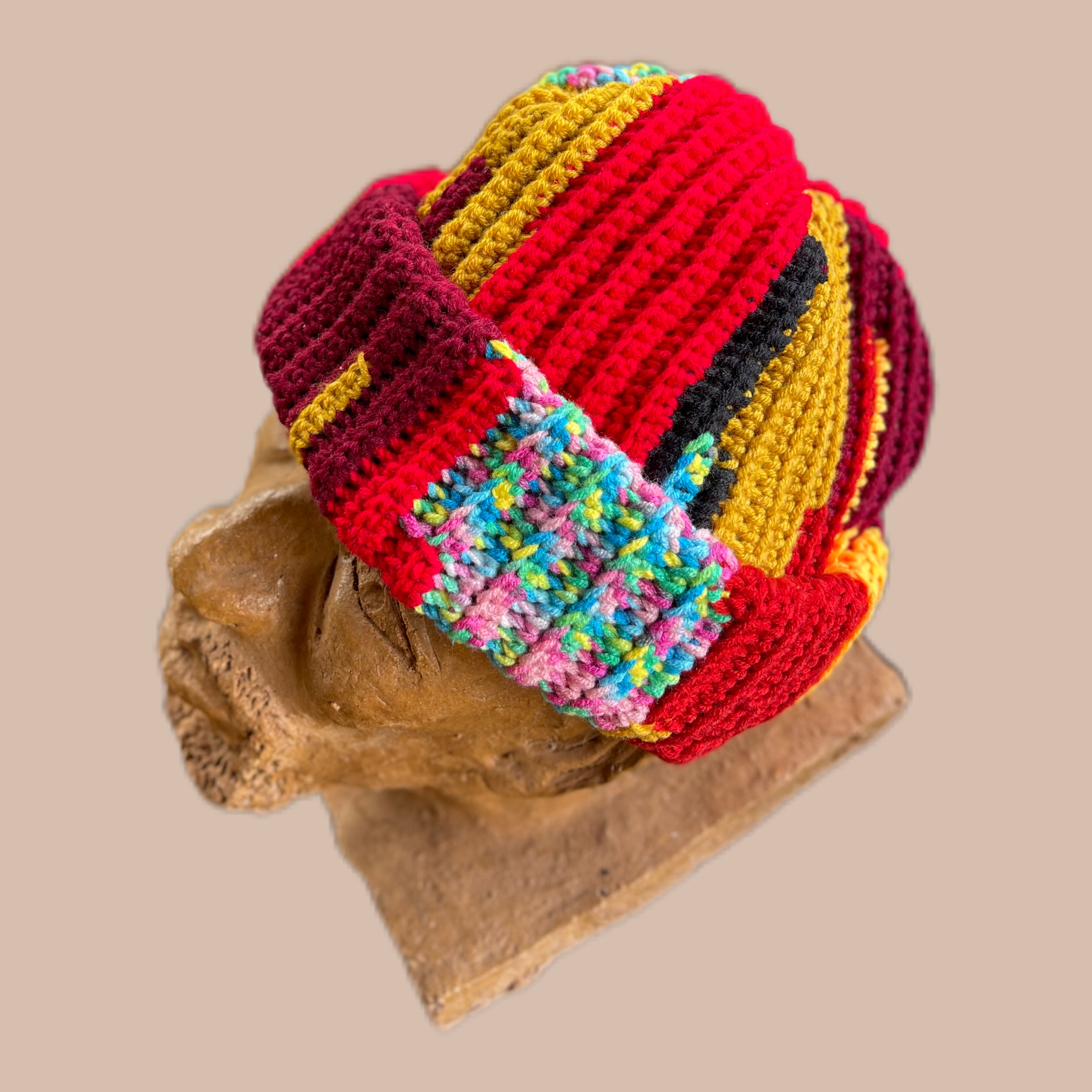 Mizero Multicolored Striped Beanie