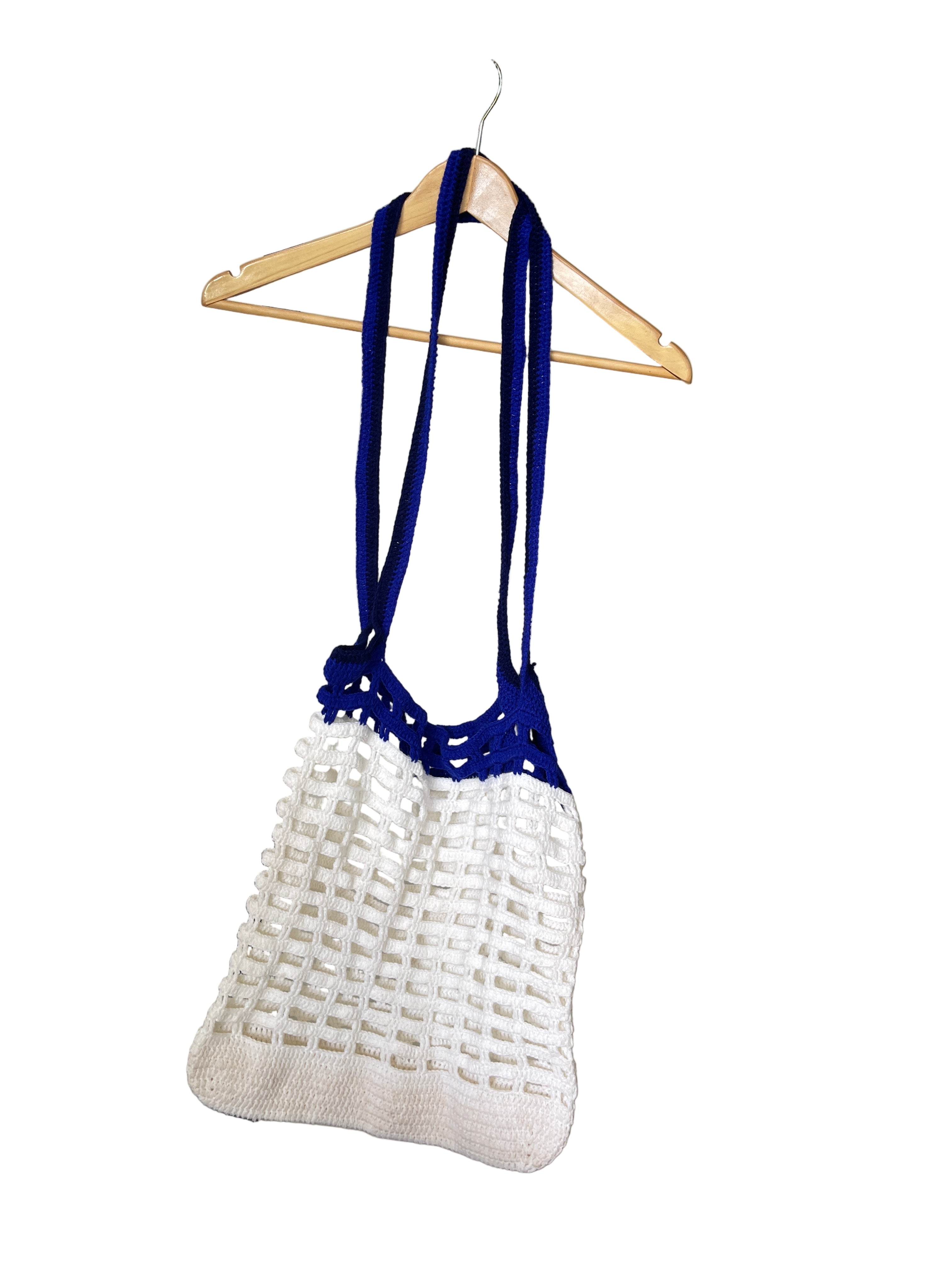 Blue Horizon Knit Tote Wase Bag