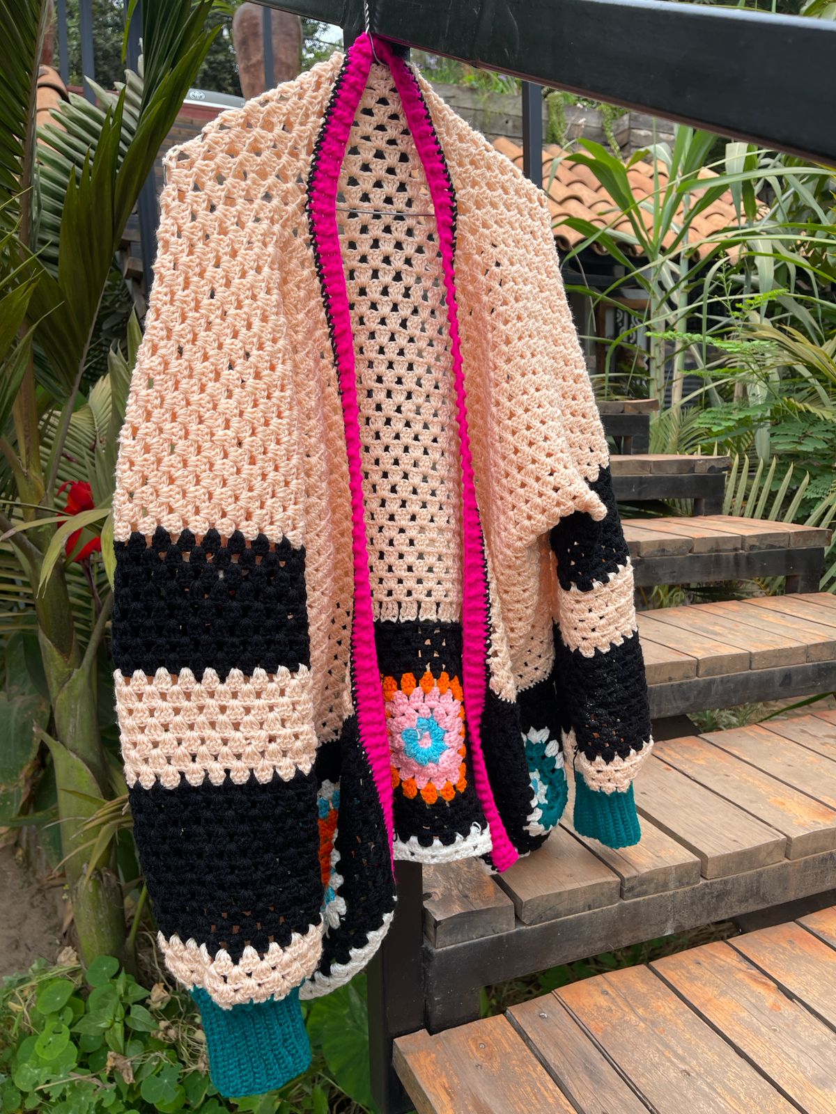 Handcrafted Crochet Patchwork Cardigan