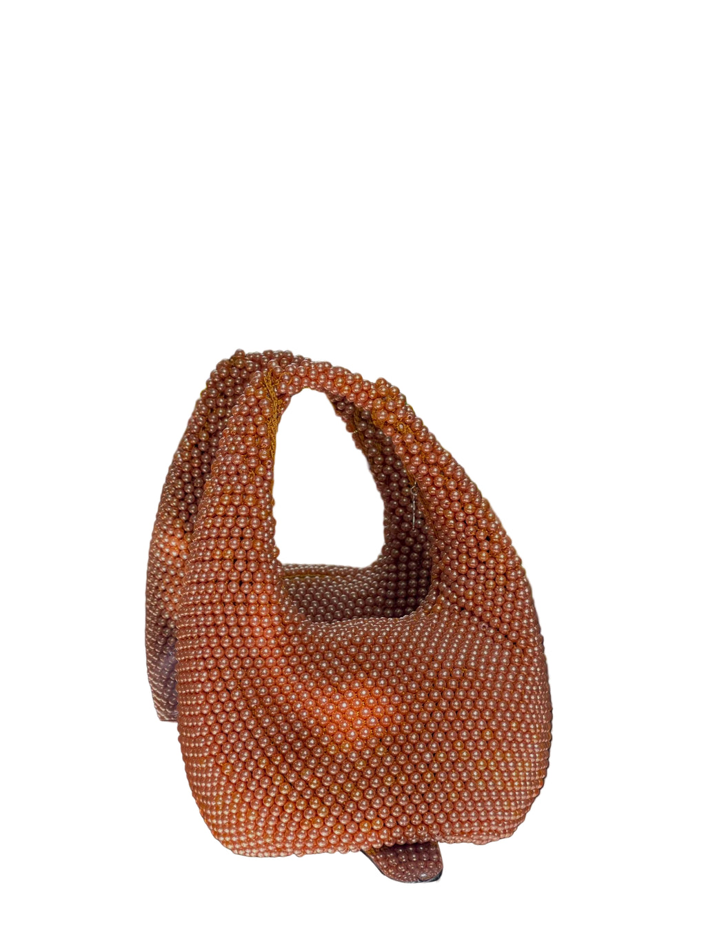 WASE Amber Glow Beaded Hobo Bag